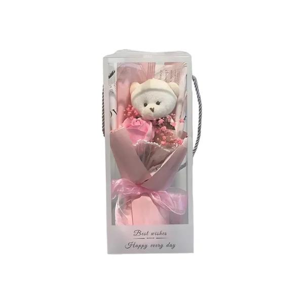 Arreglo floral diseño de oso